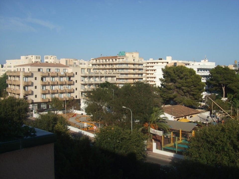 Ausblick Zimmer zur Straße Hotel Mariant Park