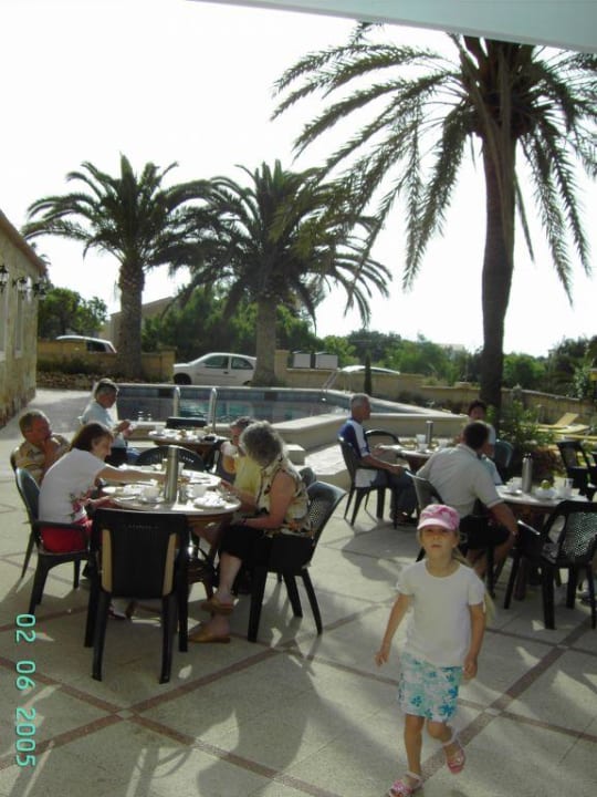 Grillabend im Garten  Hotel Fonda Las Palmeras