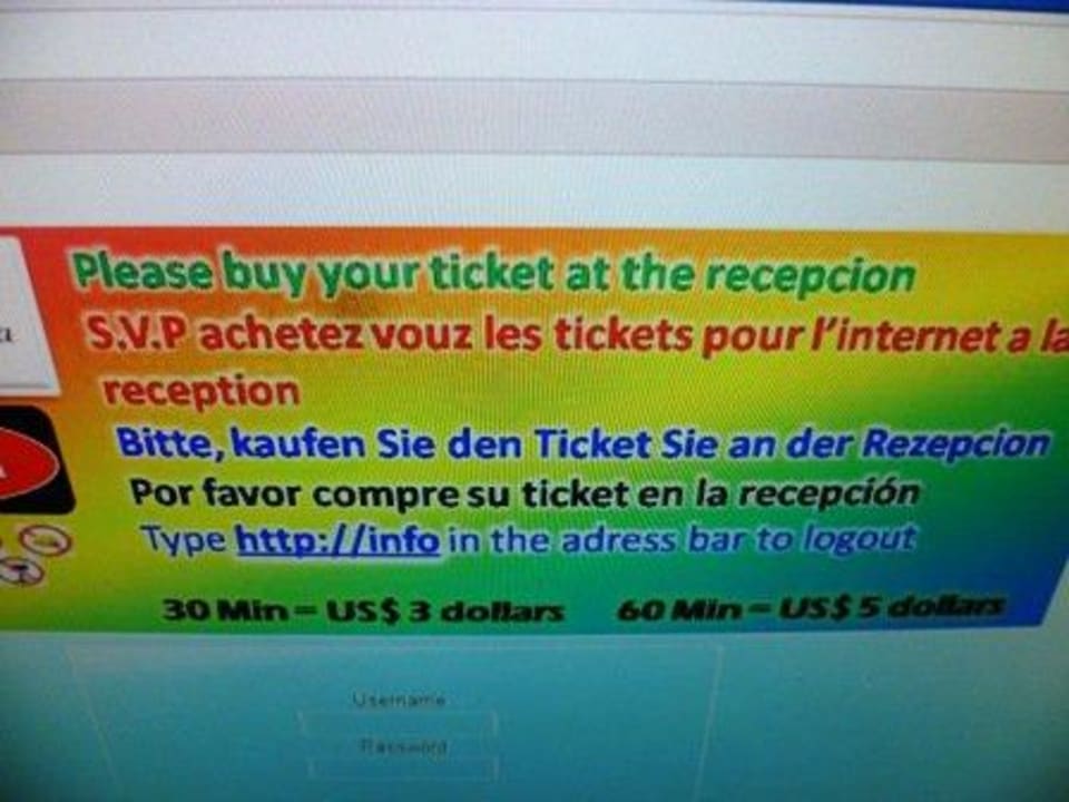 Kosten für PC Nutzung Grand Paradise Playa Dorada