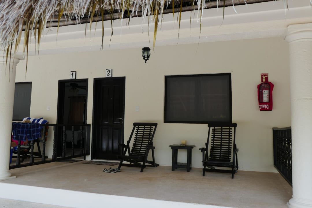"Terrasse" vor dem Zimmer Hotel El Paraiso Tulum