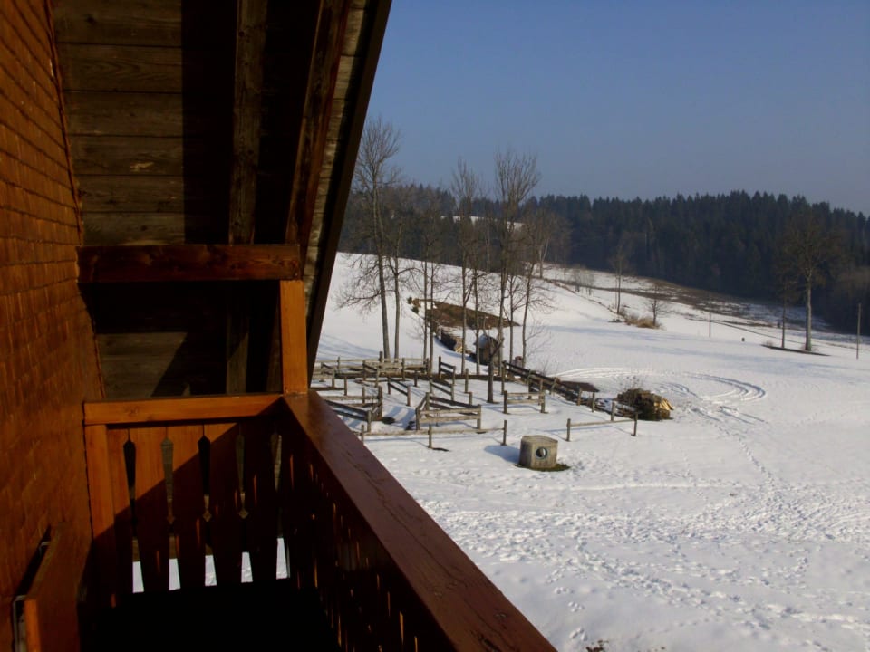 Ausblick vom Balkon Gasthof zum Engel