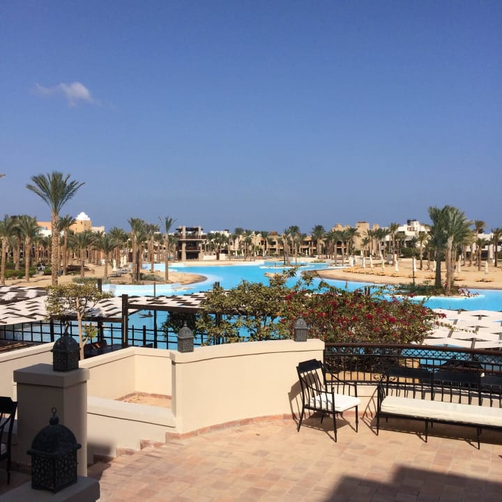 Lagunenblick beim Lunch Pickalbatros Palace Hotel-Port Ghalib