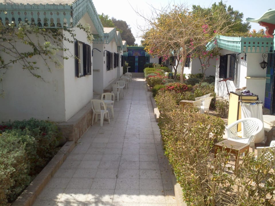 Blick aus unserem Bungalow Ghazala Beach