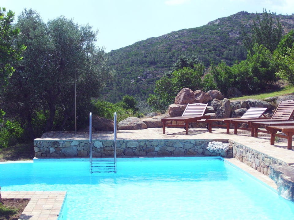 Pool mit Liegen Villa Su Tauloni