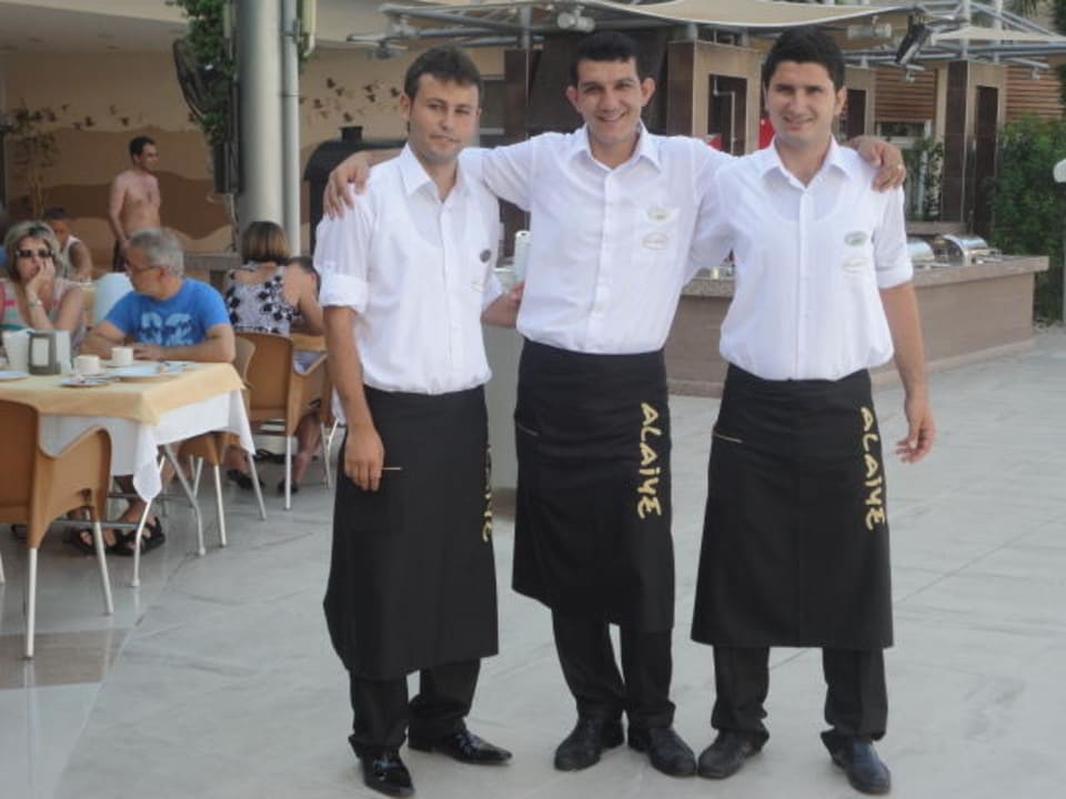 Drei ganz nette: Durmus, Mehmet und Murat Alaiye Resort & Spa