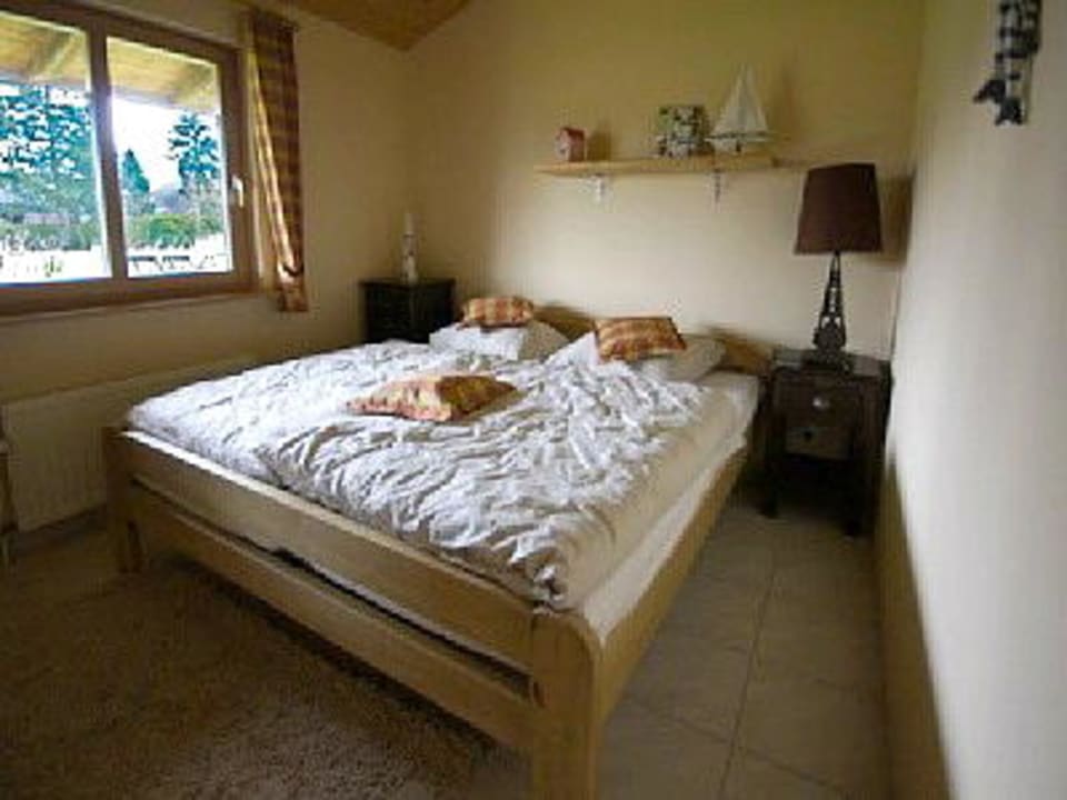 Schlafzimmer mit Doppelbett Feriendorf Sehestedt