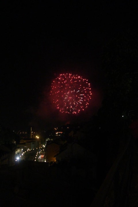 Feuerwerk am Abend Spa Hotel Panorama