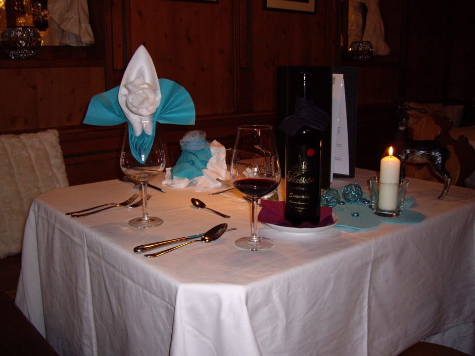 Wunderschöne Tischdekoration Hotel Möderle