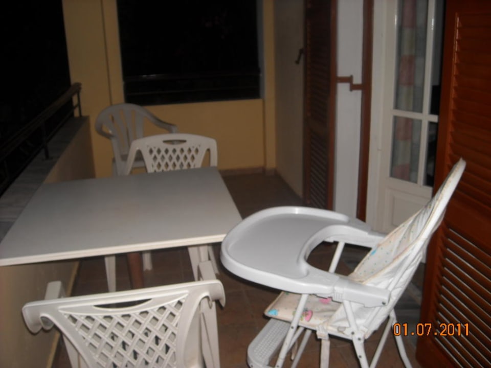 Unser Balkon(Terrasse) Hotel Ilena