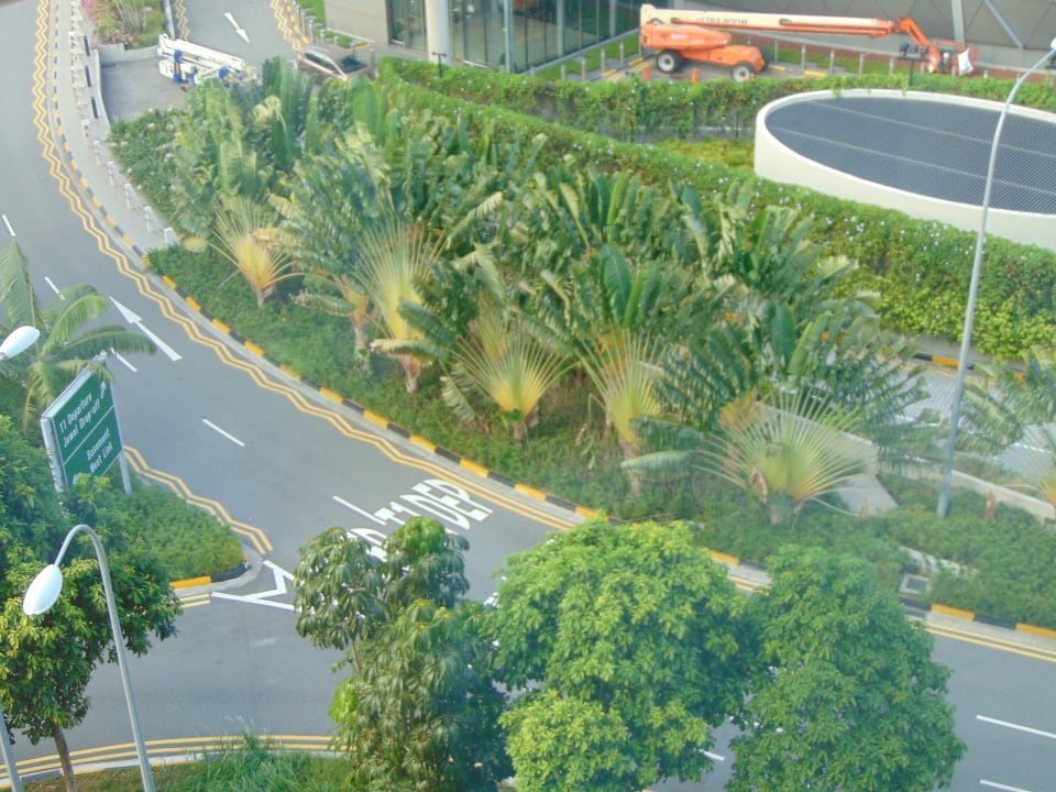 Ausblick Hotel Crowne Plaza Changi Airport
