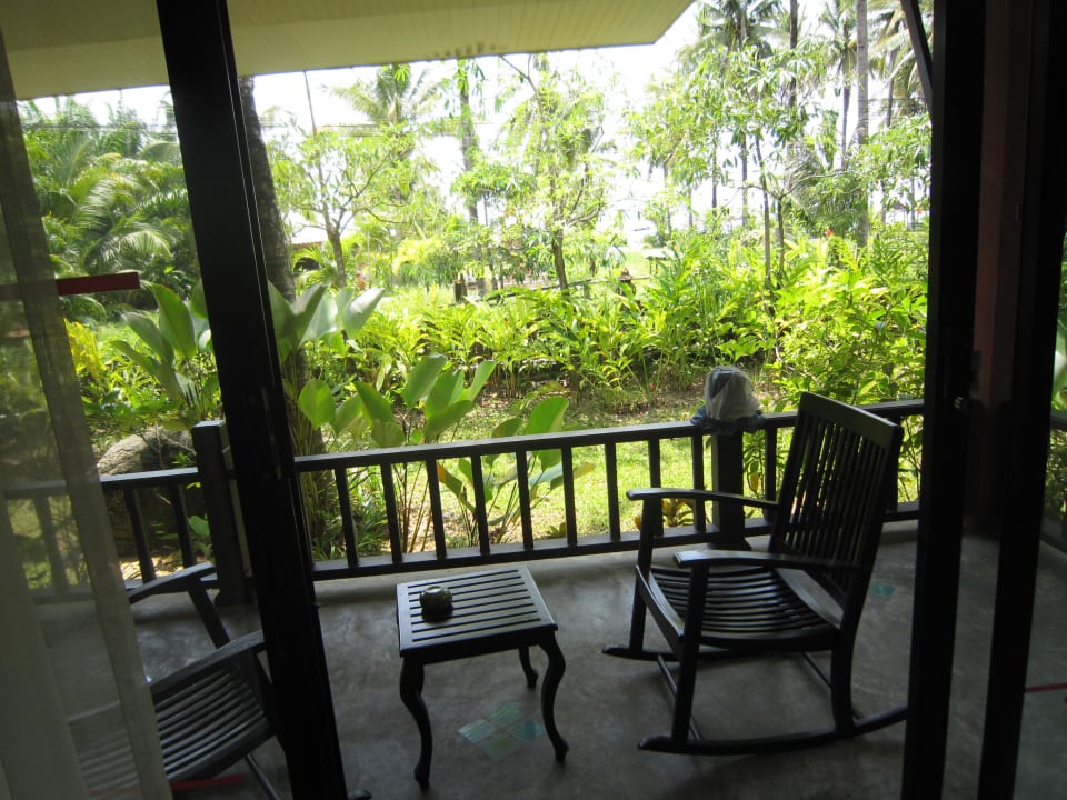 Terrasse vom Bungalow Sudala Beach Resort