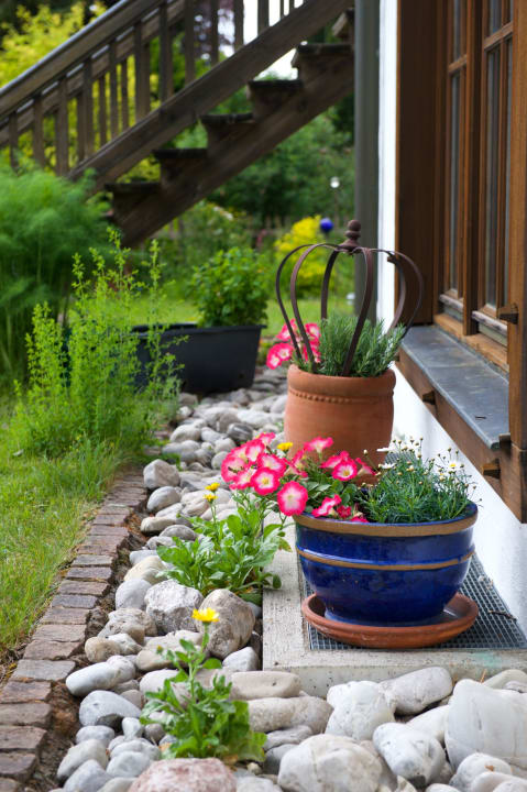 Gartenanlage Ferienhaus Rosa