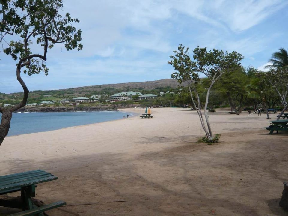 Blick vom Strand Hotel Four Seasons Resort Lanai at Manele Bay
