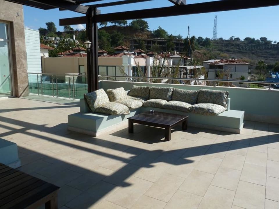 Terrasse vor der Lobby Sealife Buket Resort & Beach