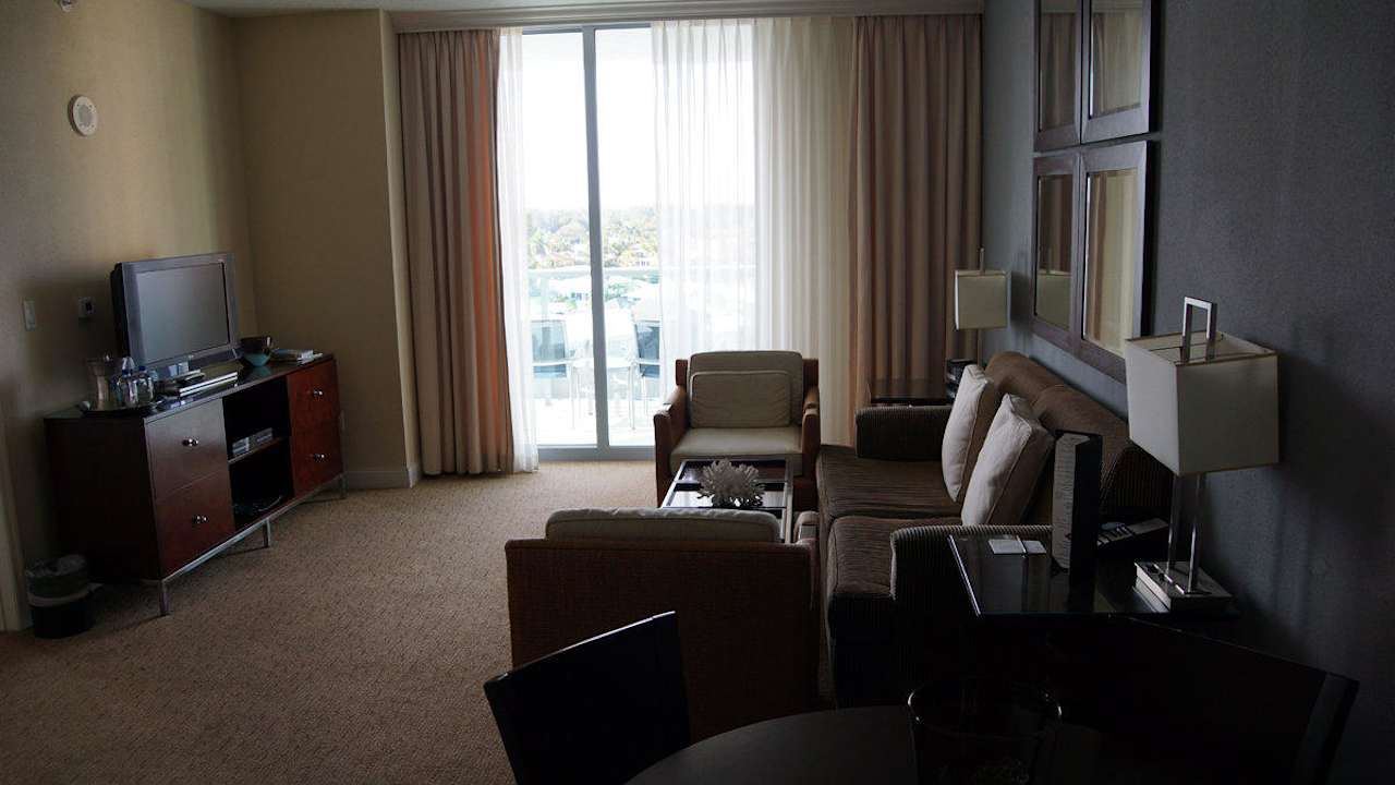 Wohnzimmer der Il Lugano Suite. Hotel Il Lugano