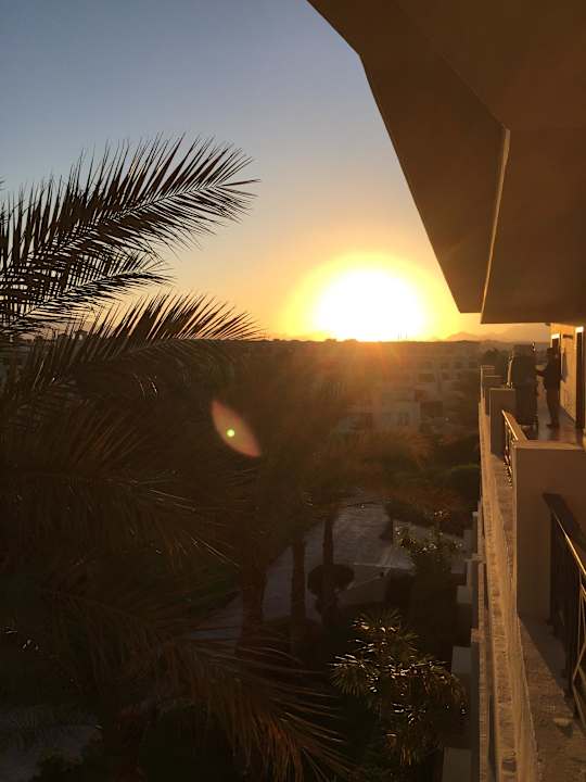 Sonnenuntergang vom Beachhotel  Cleopatra Luxury Resort Makadi Bay