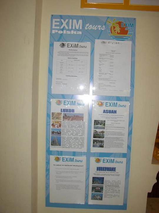 Tablica informacyjna Pensée Royal Garden Beach Resort