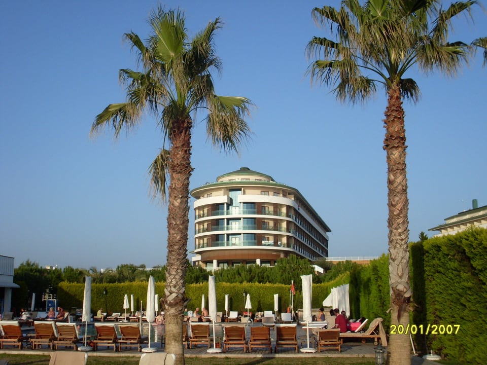 Blick vom strand Voyage Belek Golf & Spa