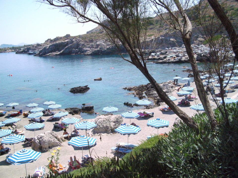 Ausblick auf den Strand Hotel Kalithea Horizon Royal