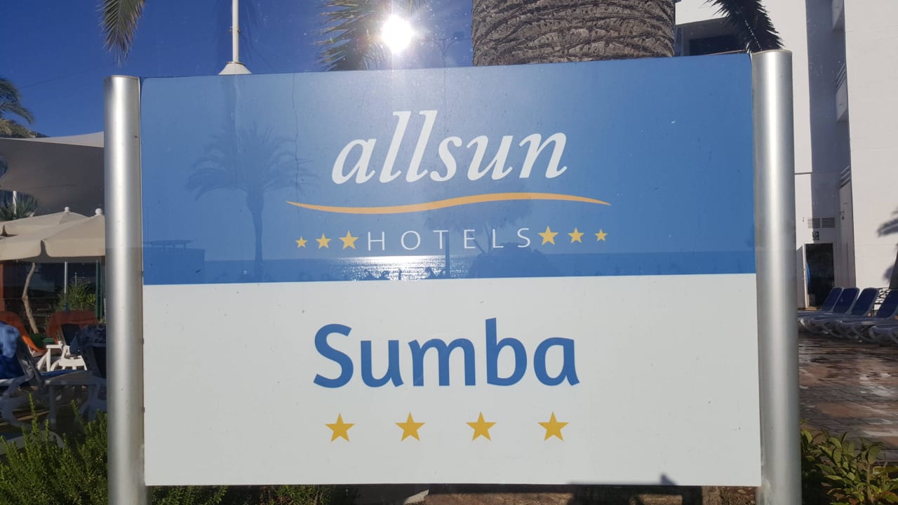 Schild allsun Hotel Sumba