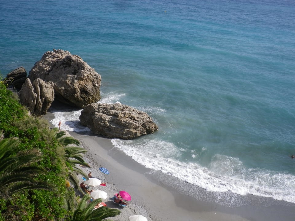 Blick aus dem 7. OG zum Strand Hotel Balcon de Europa