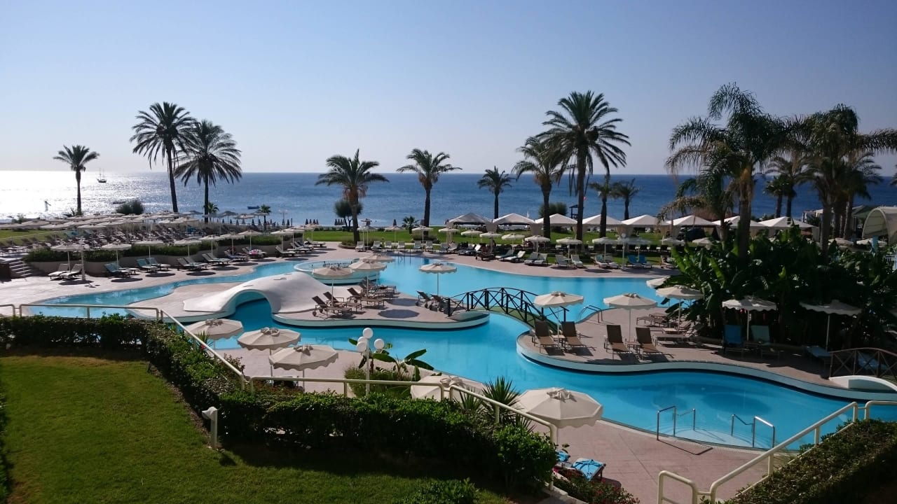 Ausblick vom Balkon (Zimmer 3107) Rodos Palladium Leisure & Wellness