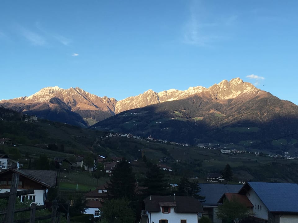 Sonnenuntergang Kulturhotel Maratscher