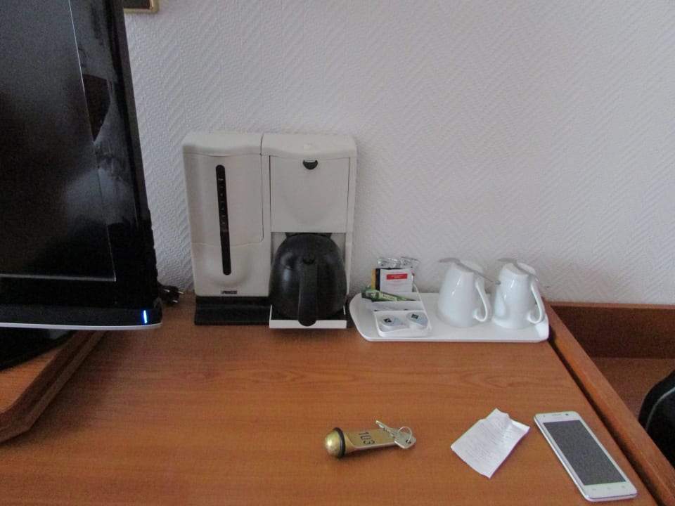 Kleine Kaffeemaschine Hotel Pöker