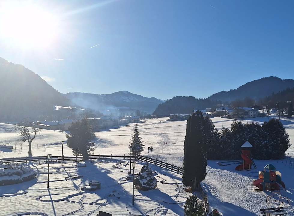 Ausblick Franzlhof Söll am Wilden Kaiser