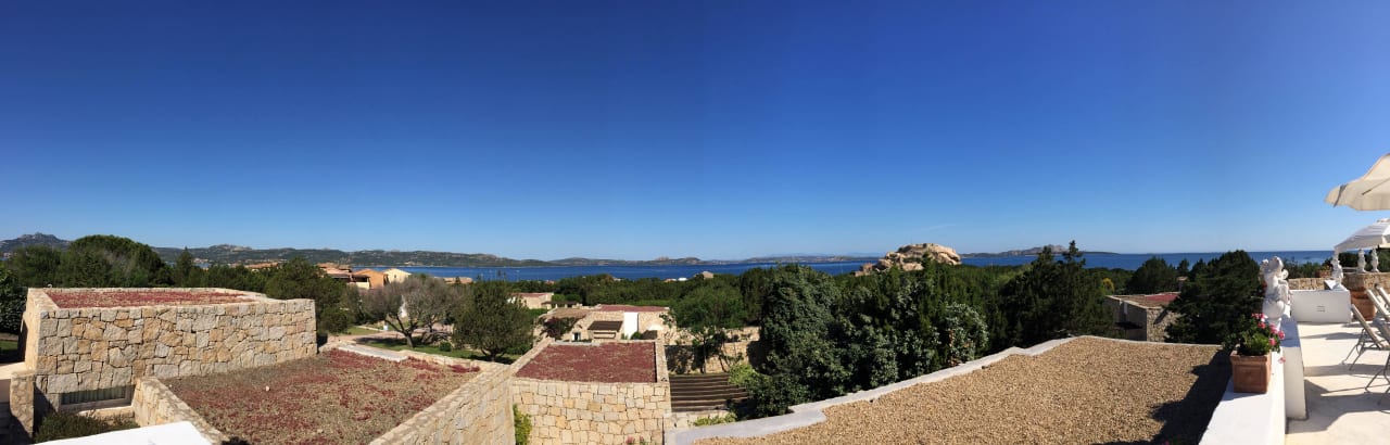 Ausblick zu Meer Hotel Grand Relais dei Nuraghi