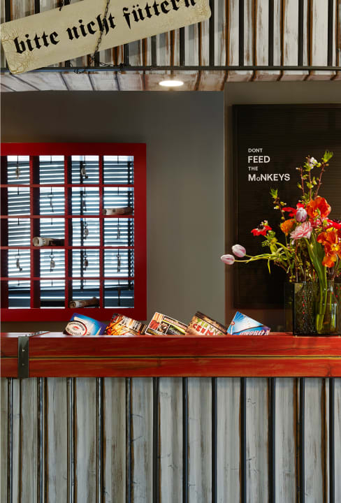 Lobby 25hours Hotel Wien beim MuseumsQuartier