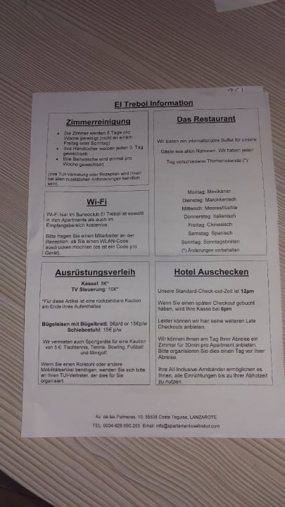 Zimmer Reinigung nicht aktuell Hotel El Trebol