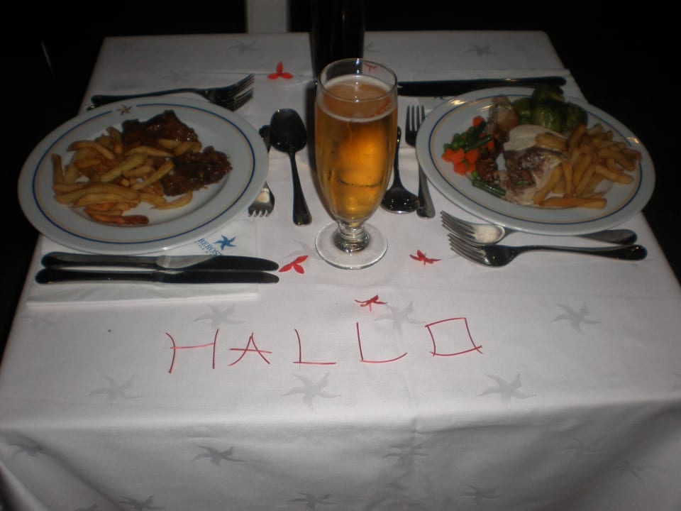 Am letzten Abend ein nettes Hallo Iberostar Origin Taínos