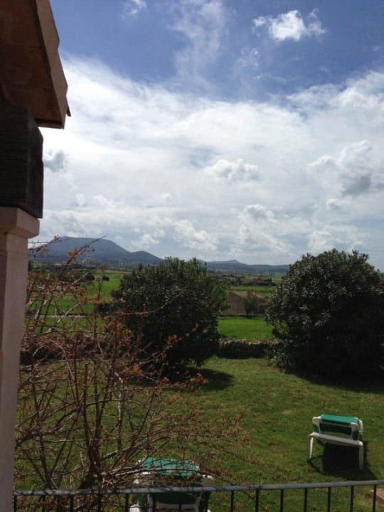 Blick von Bungalow-Terrasse Hotel Rural Son Manera