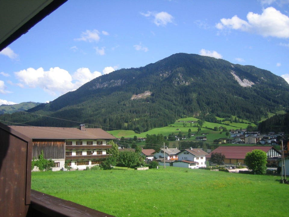 Blick vom Zimmer Pension Salvenmoser