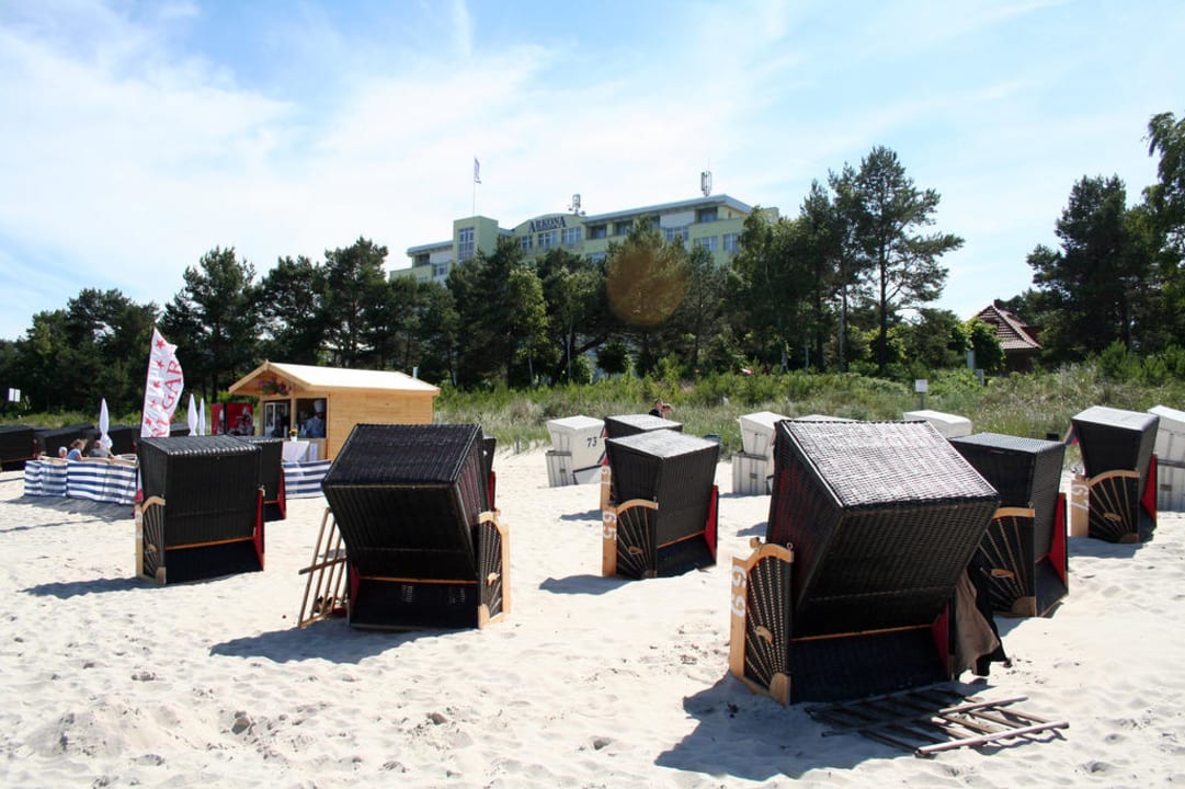 Strand unmittelbar vor dem Hotel Arkona Strandhotel