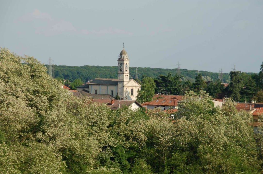 Ausblick von der Sonnen-Terrasse Hotel Castello Di Carimate