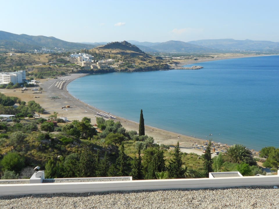 Vlicha Bucht vom Zimmer Lindos Mare, Seaside Hotel