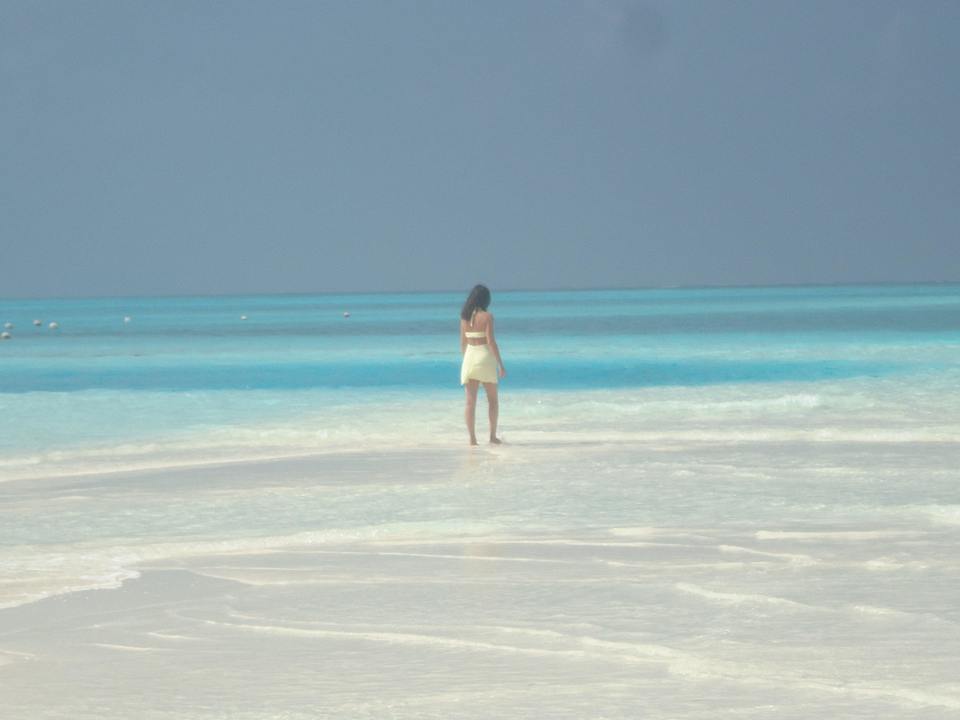 Nordspitze bei Ebbe Meeru Maldives Resort Island