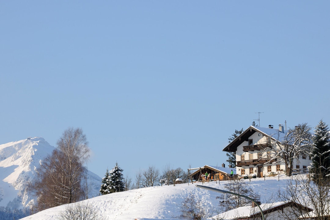 Hochgallinger Hof im winterlichem Kleid Hochgallinger Hof