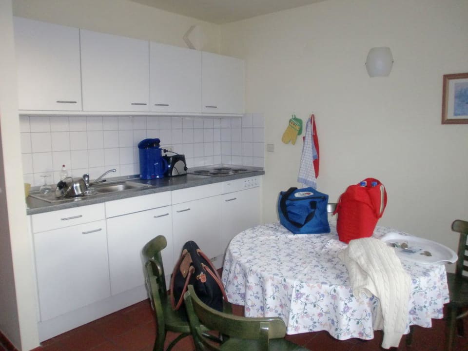 Küchenzeile unserer Ferienwohnung Hotel Undine