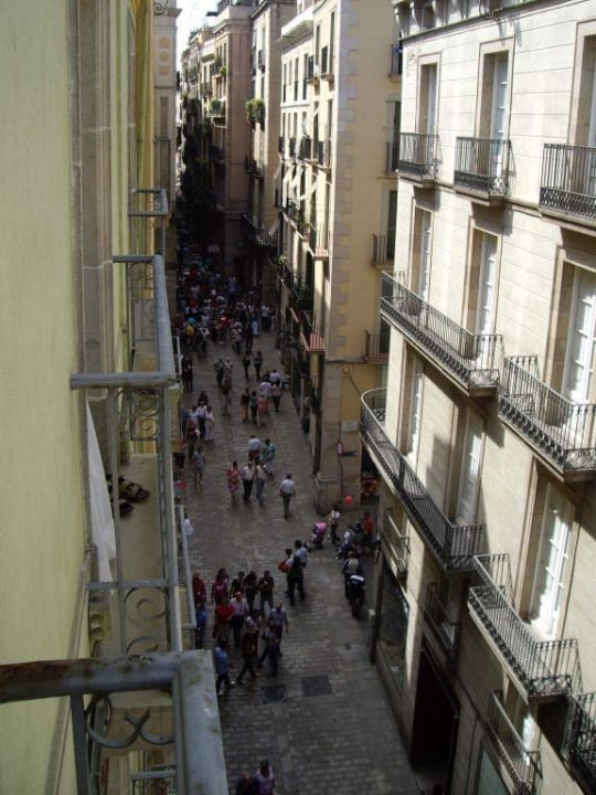 Blick vom Balkon Hotel Suizo