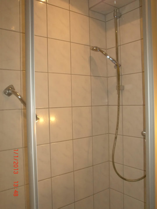 Dusche, sehr sauber und hochwertig Hotel Alte Mühle