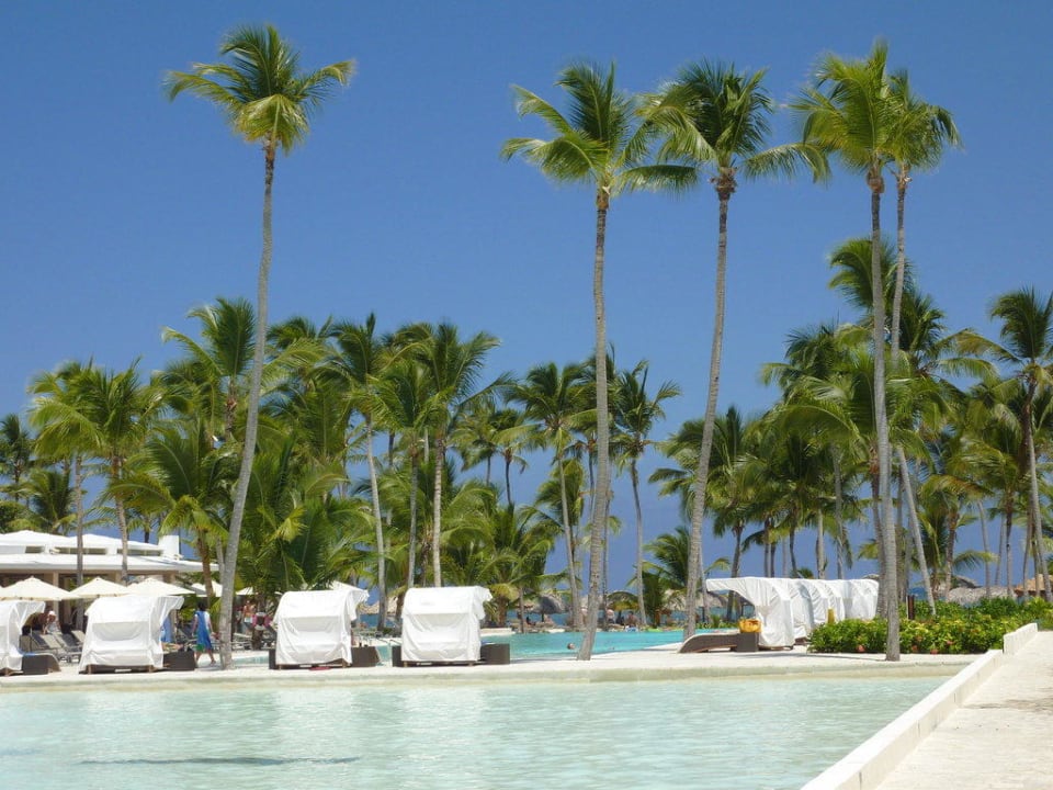 Blick auf den neuen Pool Catalonia Royal Bavaro - Adults only