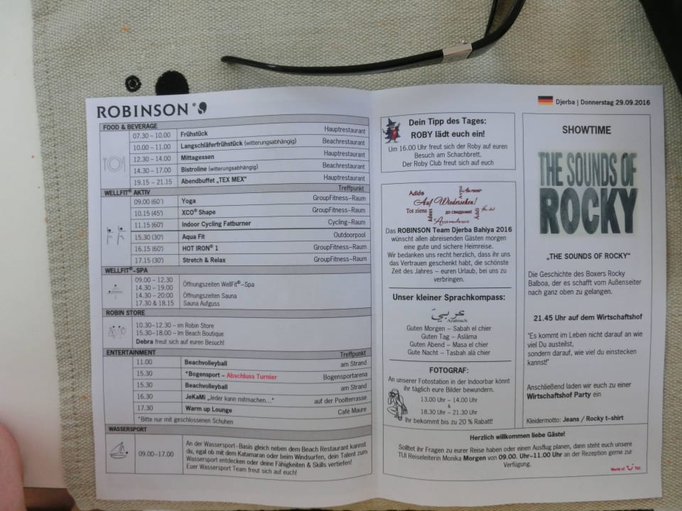 Animationsprogramm ROBINSON DJERBA BAHIYA