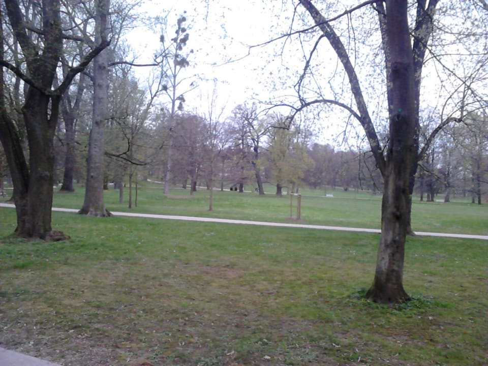 Park direkt vor dem Hotel Dolce by Wyndham Bad Nauheim