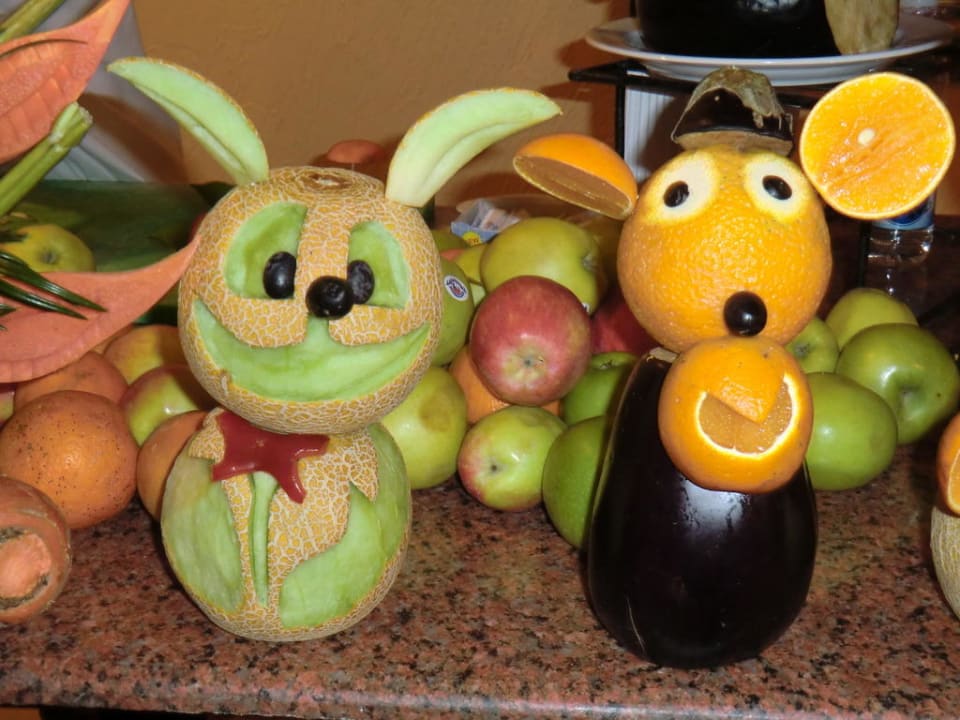 Kreation des Obstkünstlers Beach Albatros Resort