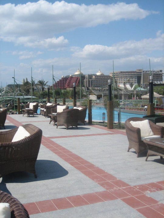 Relaxing area by beach Limak Lara Deluxe Hotel & Resort