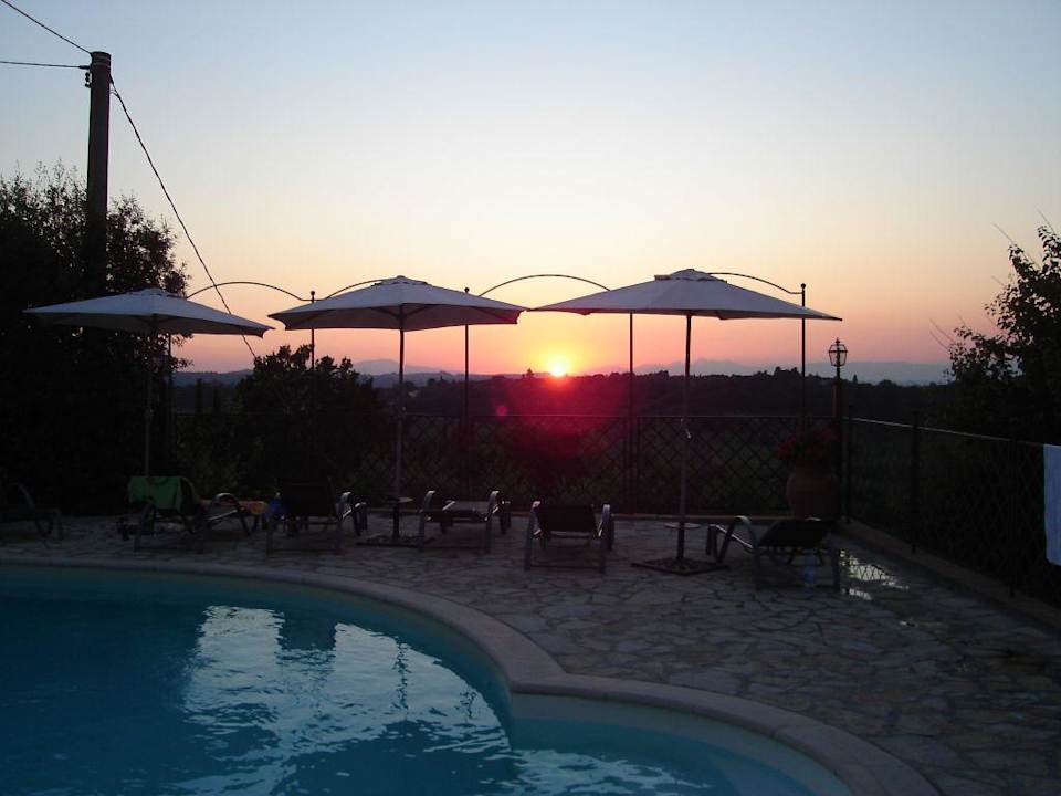 Sonnenuntergang Ferienhaus La Vecchia Pieve