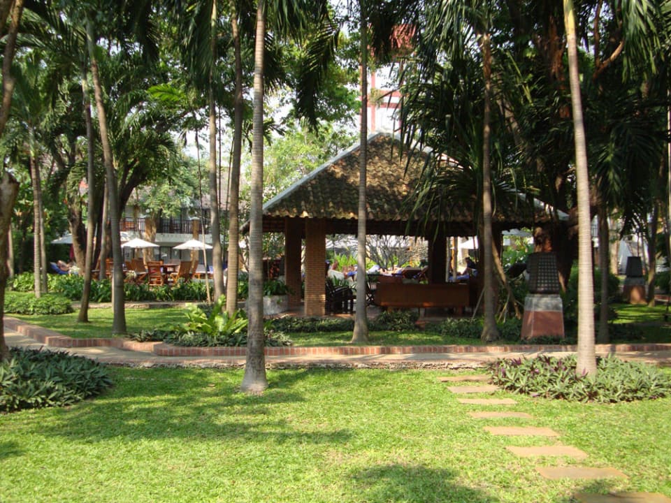 Ausblick vom Zimmer im Erdgeschoss Woodlands Hotel & Resort